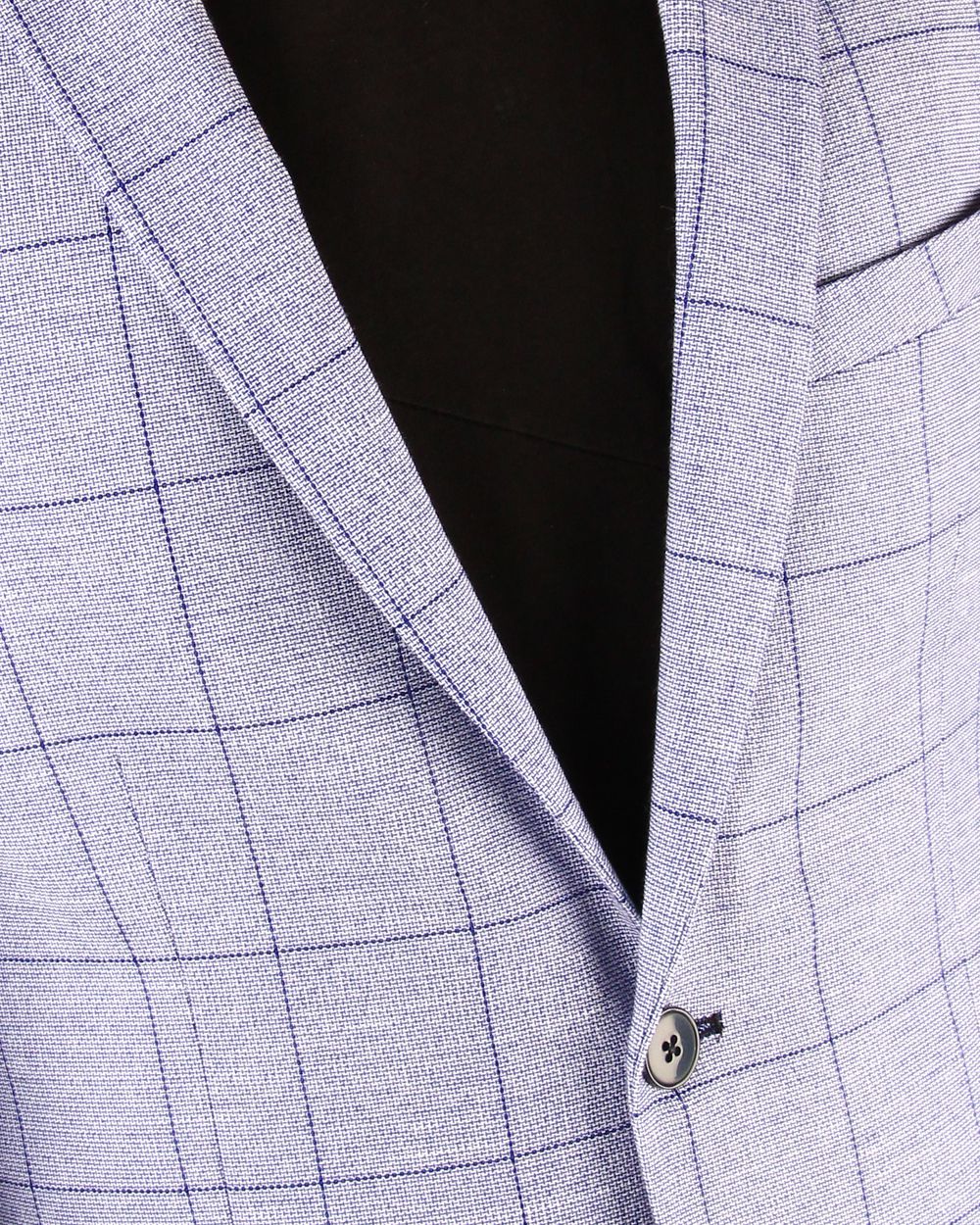 Dar Kesim Kare Desenli Ceket