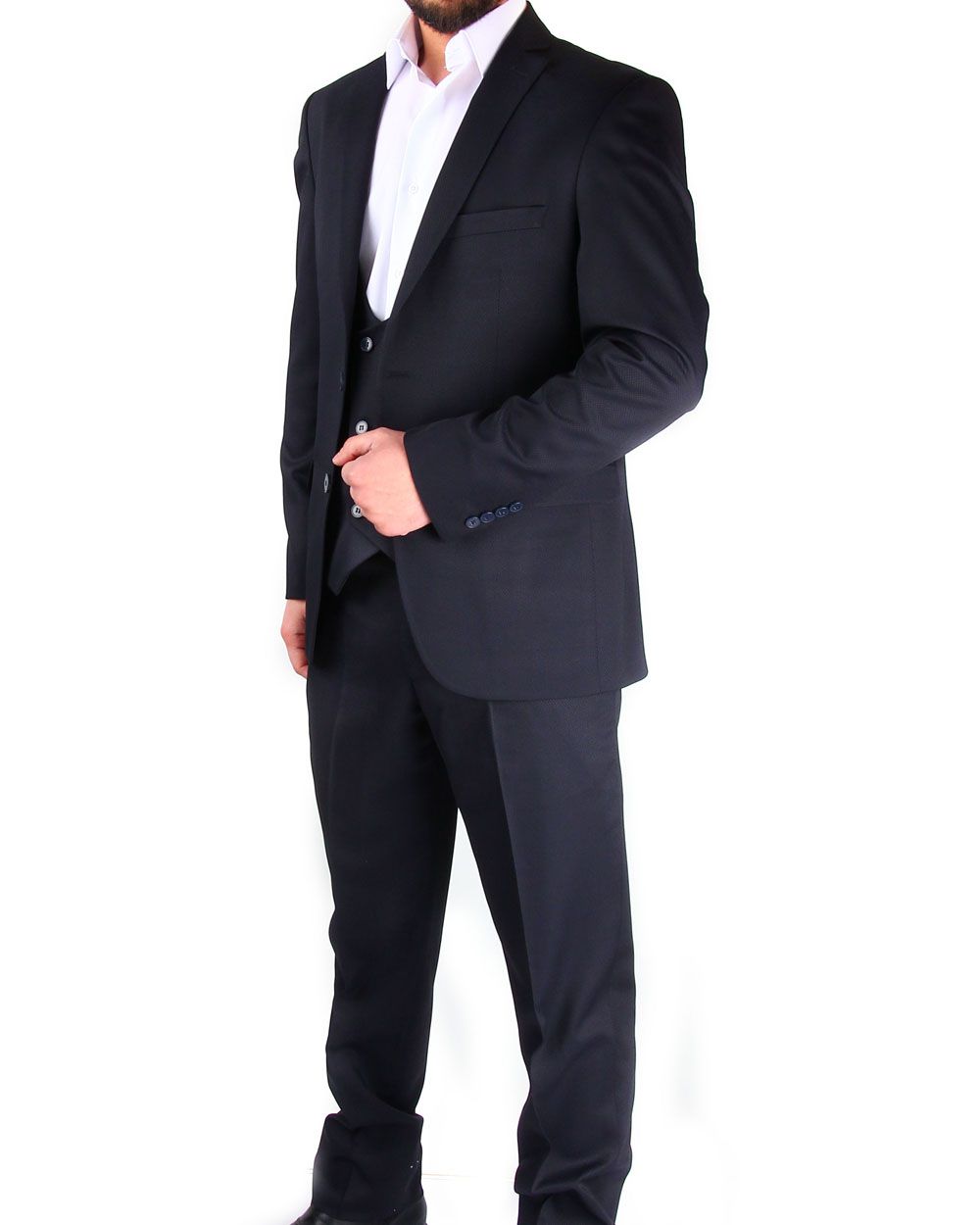 Desensiz Yelekli Takım Elbise