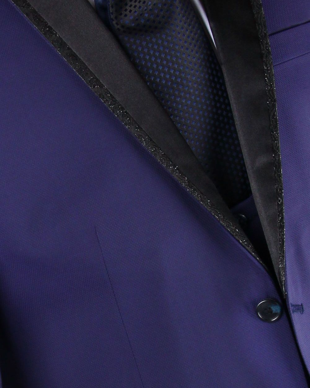 Çift Renk Kravatlı Takım Elbise